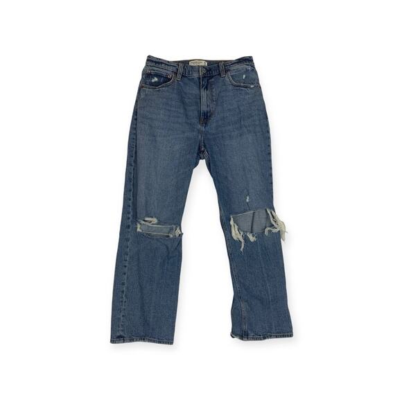 Abercrombie & Fitch women's 28 6 short ankle straight ultra high rise curve love - Picture 1 of 10